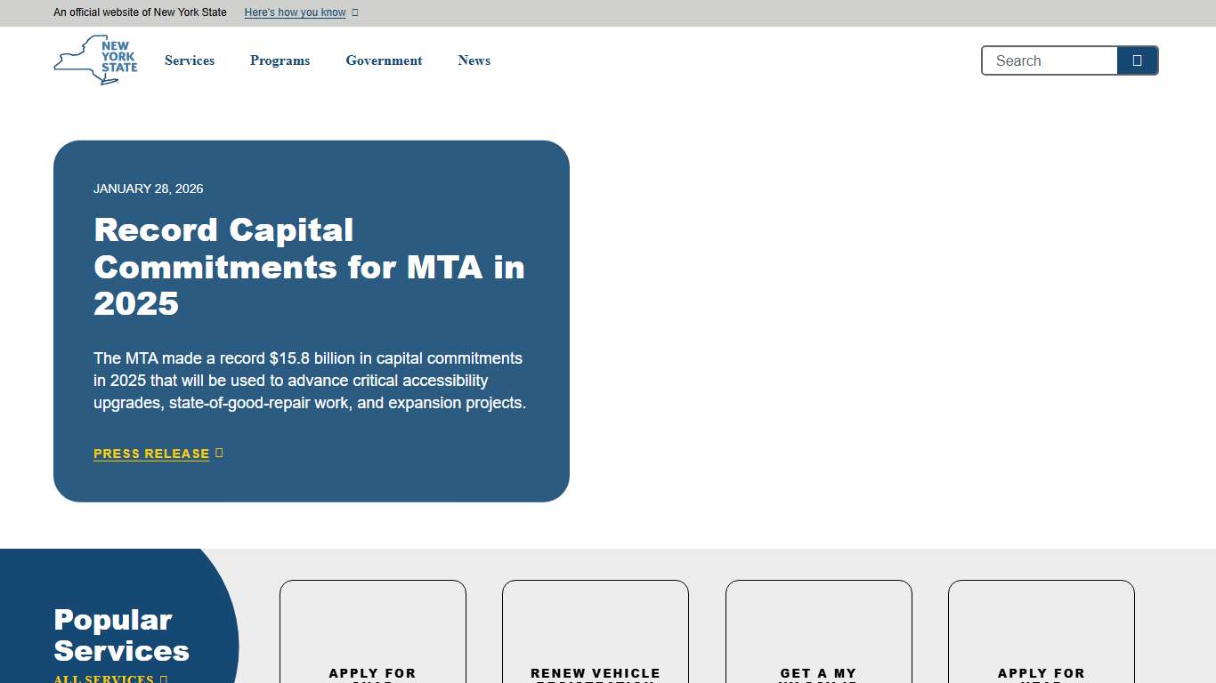 The Official Website of New York State